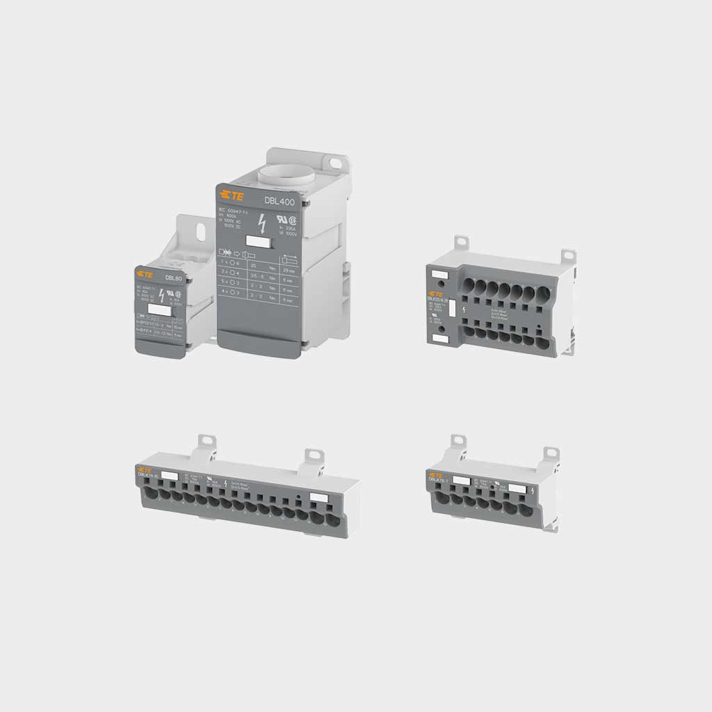 Power distribution blocks แบรนด์ TE Connectivity